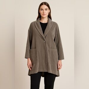 New! Amici by Baci Italy‎ made Vintage Look Cotton swing style Overcoat, size M